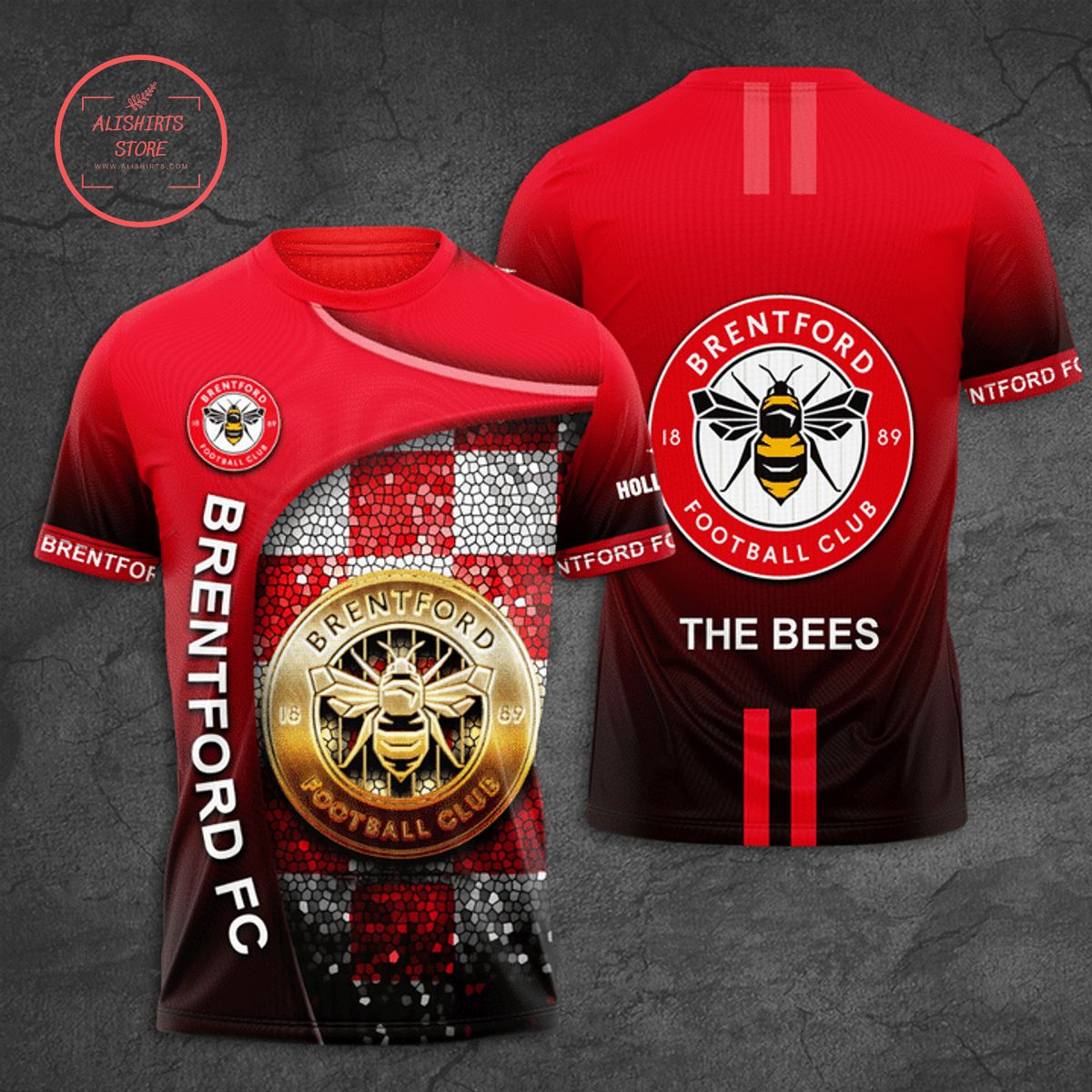 Brentford FC The Bees T-shirt 3d