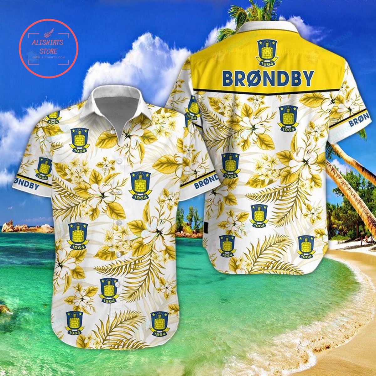 Brøndby IF Hawaiian Shirt and Shorts