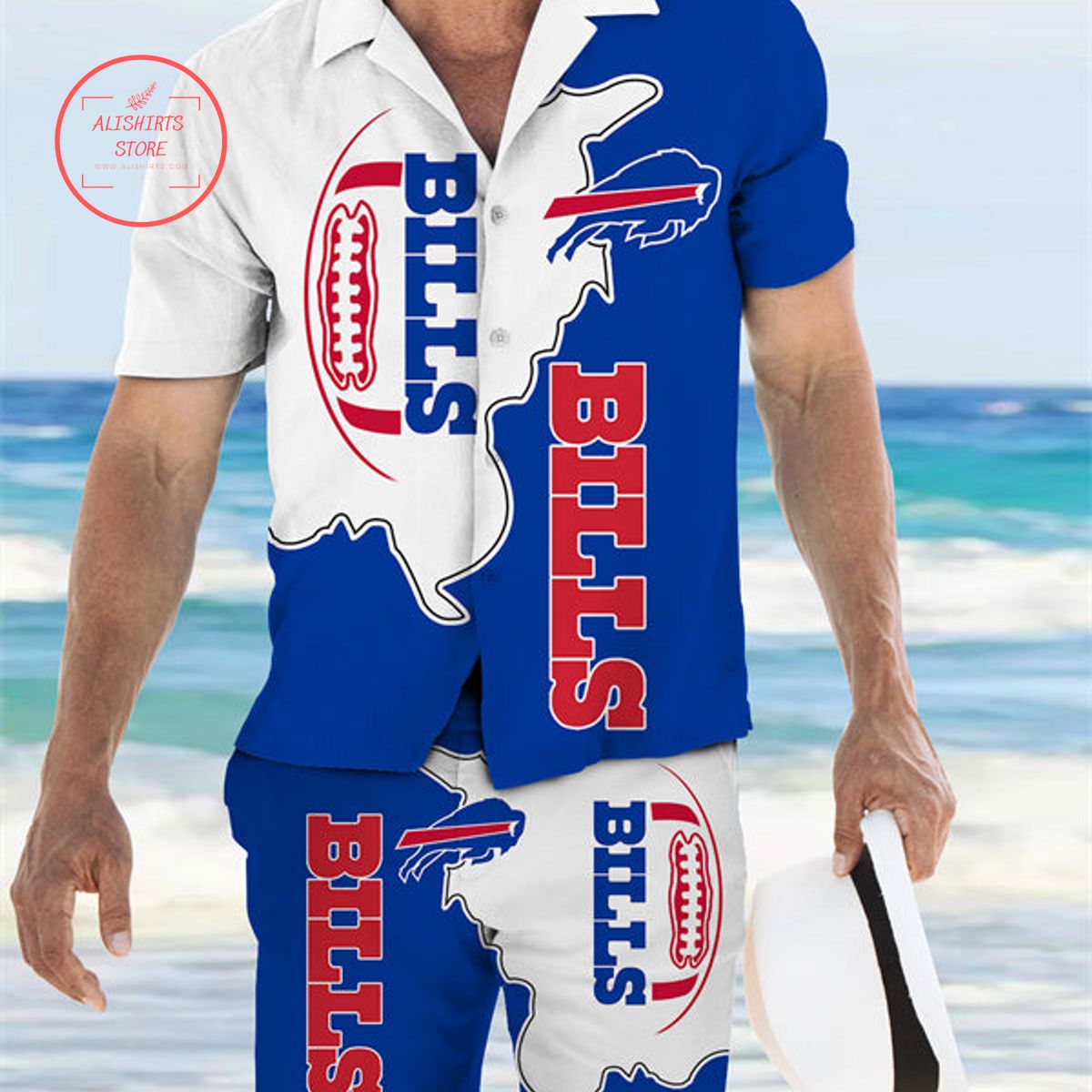 Buffalo Bills Hawaiian Shirt And Shorts Two-Piece Suits