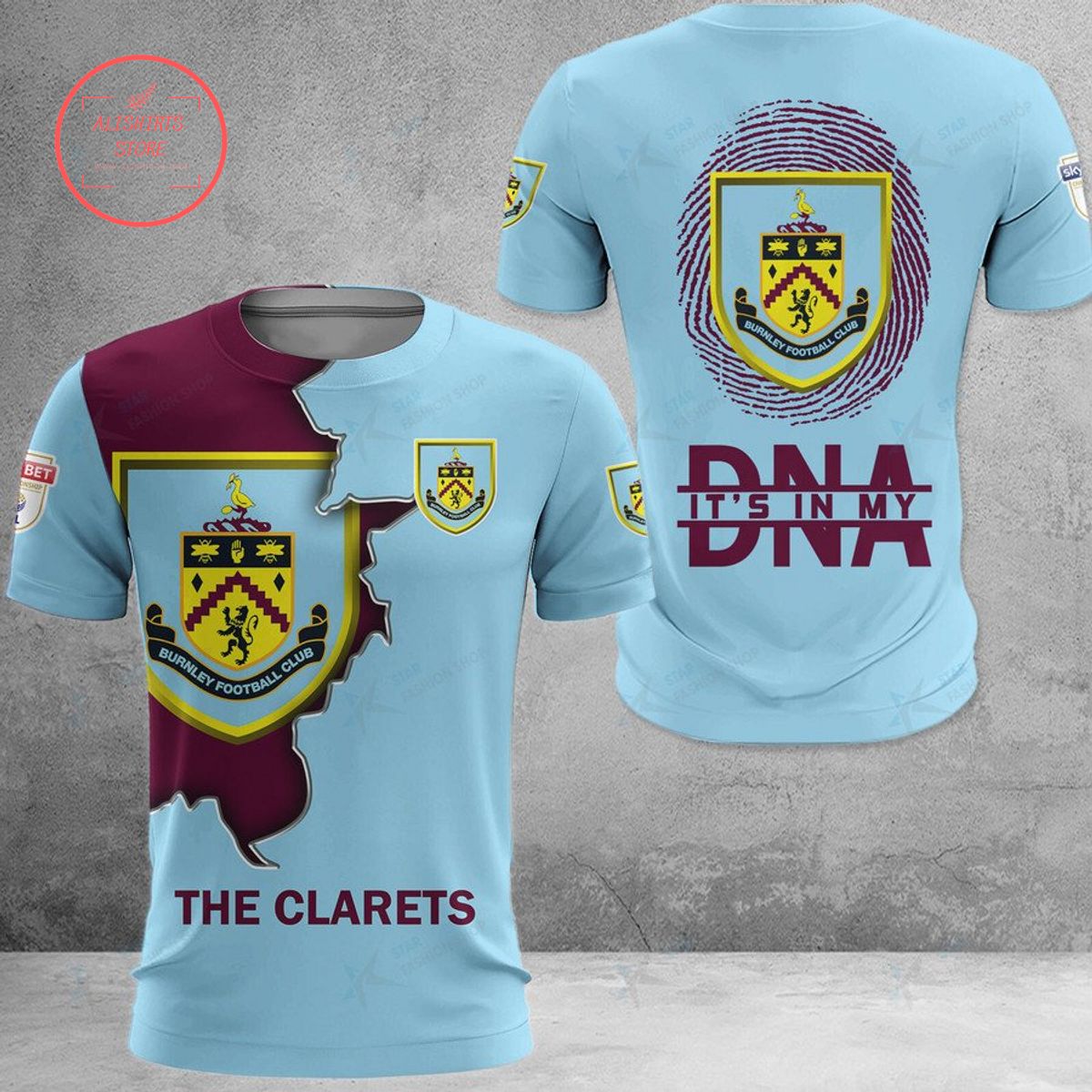 Burnley The Clarets DNA Polo Shirt