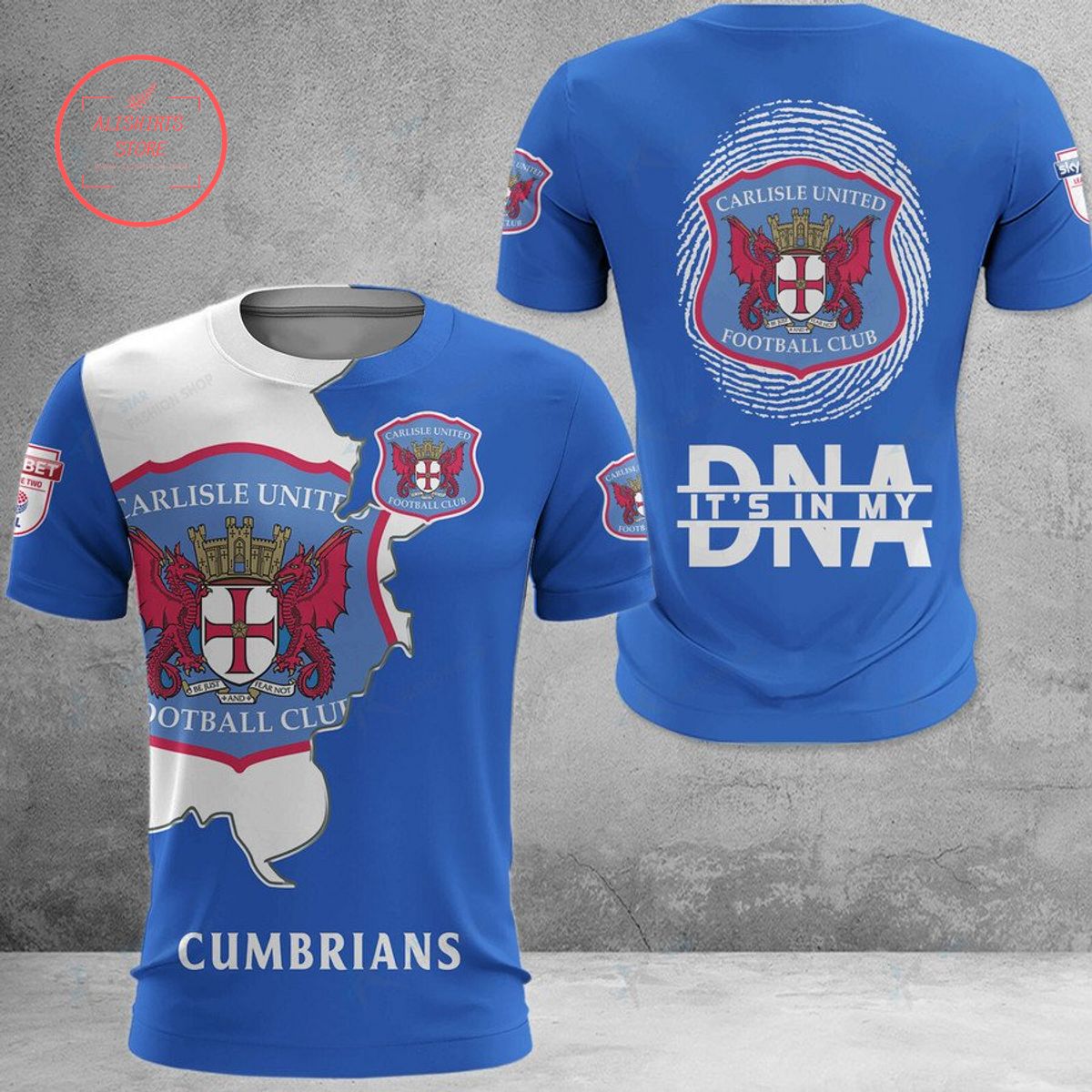 Carlisle United Cumbrians DNA Polo Shirt