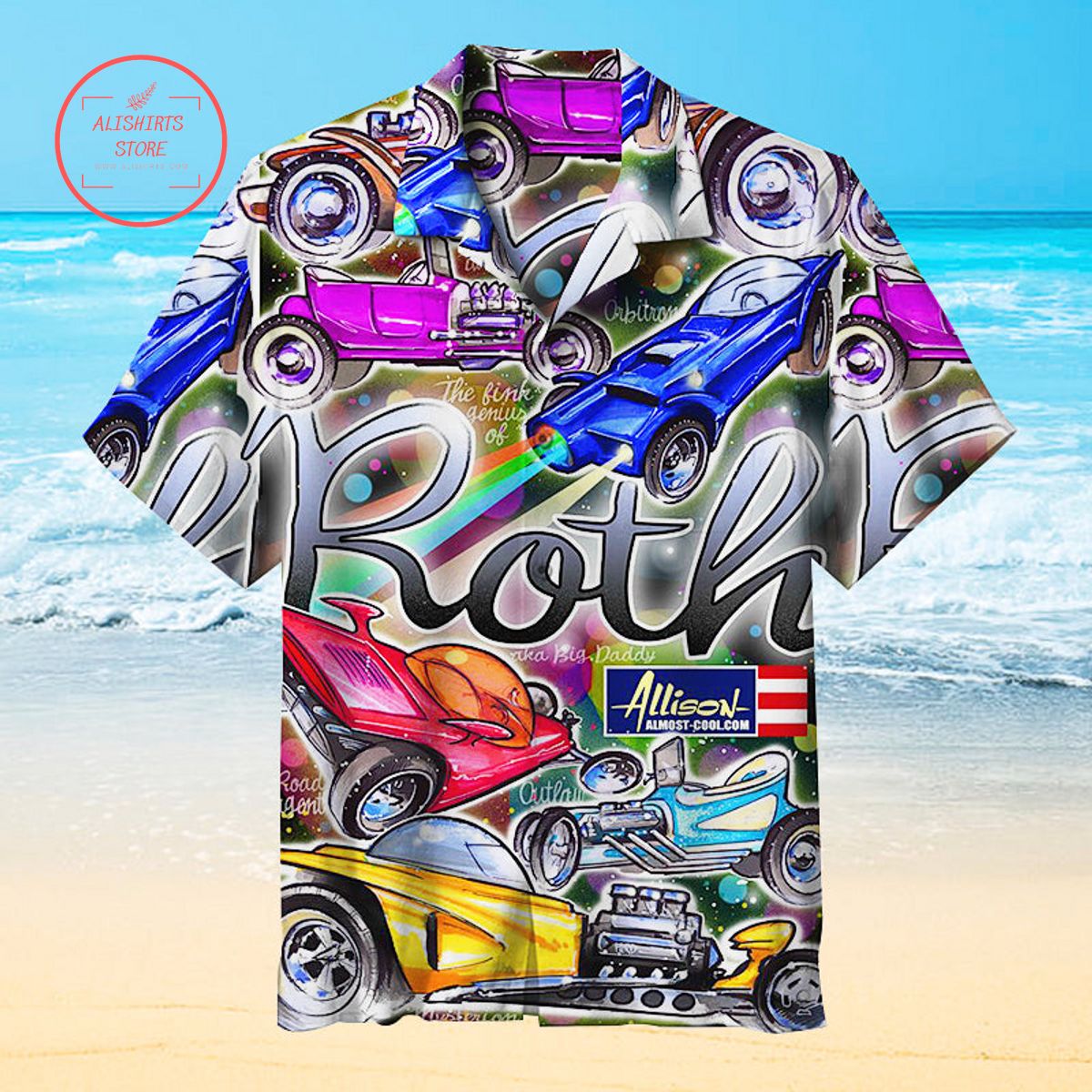 Concept Car And Hot Rod Art Hawaiian Shirt