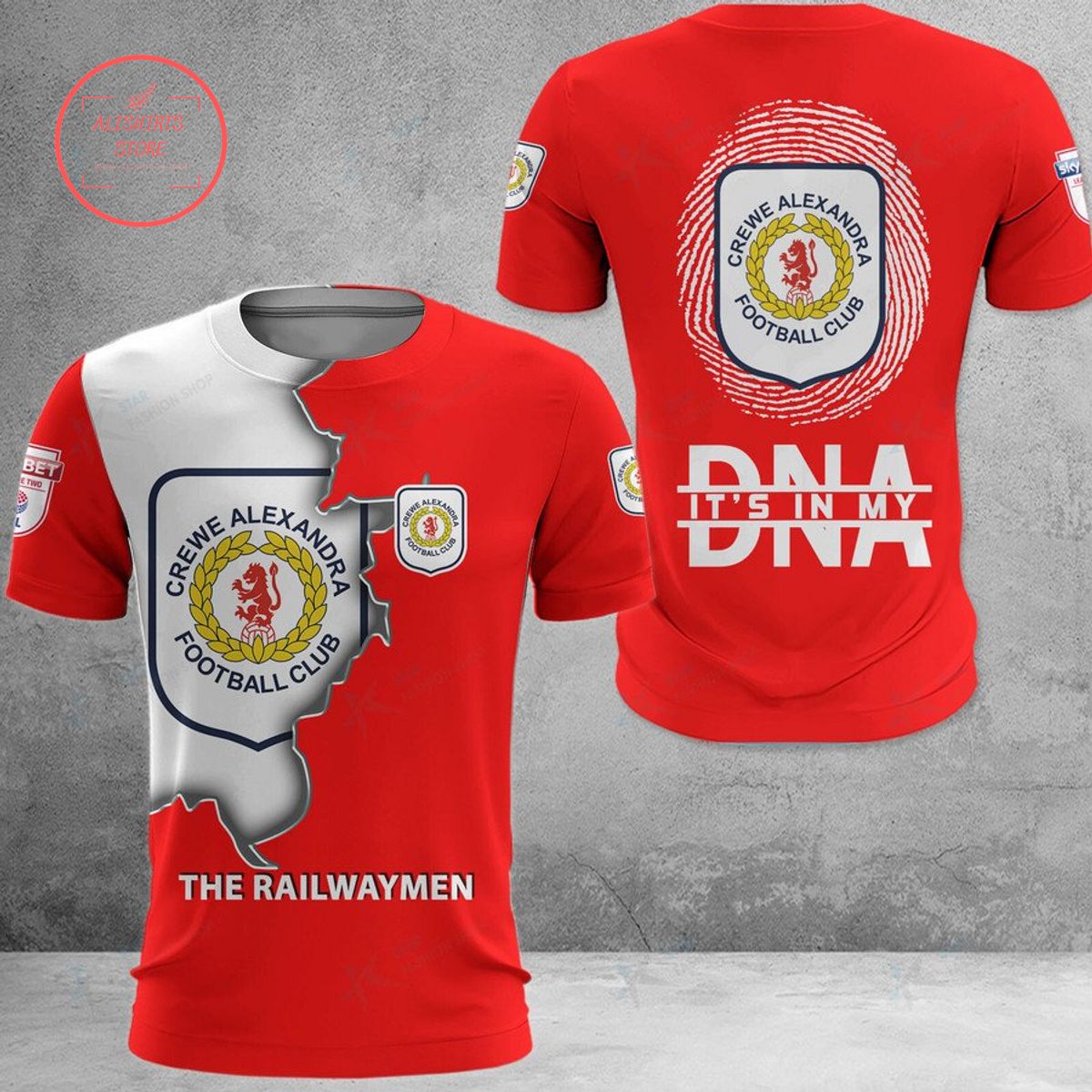 Crewe Alexandra The Railwaymen DNA Polo Shirt