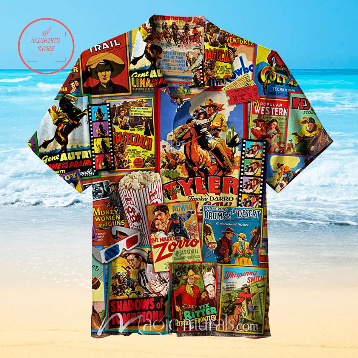 Great Western Posters Hawaiian Shirt