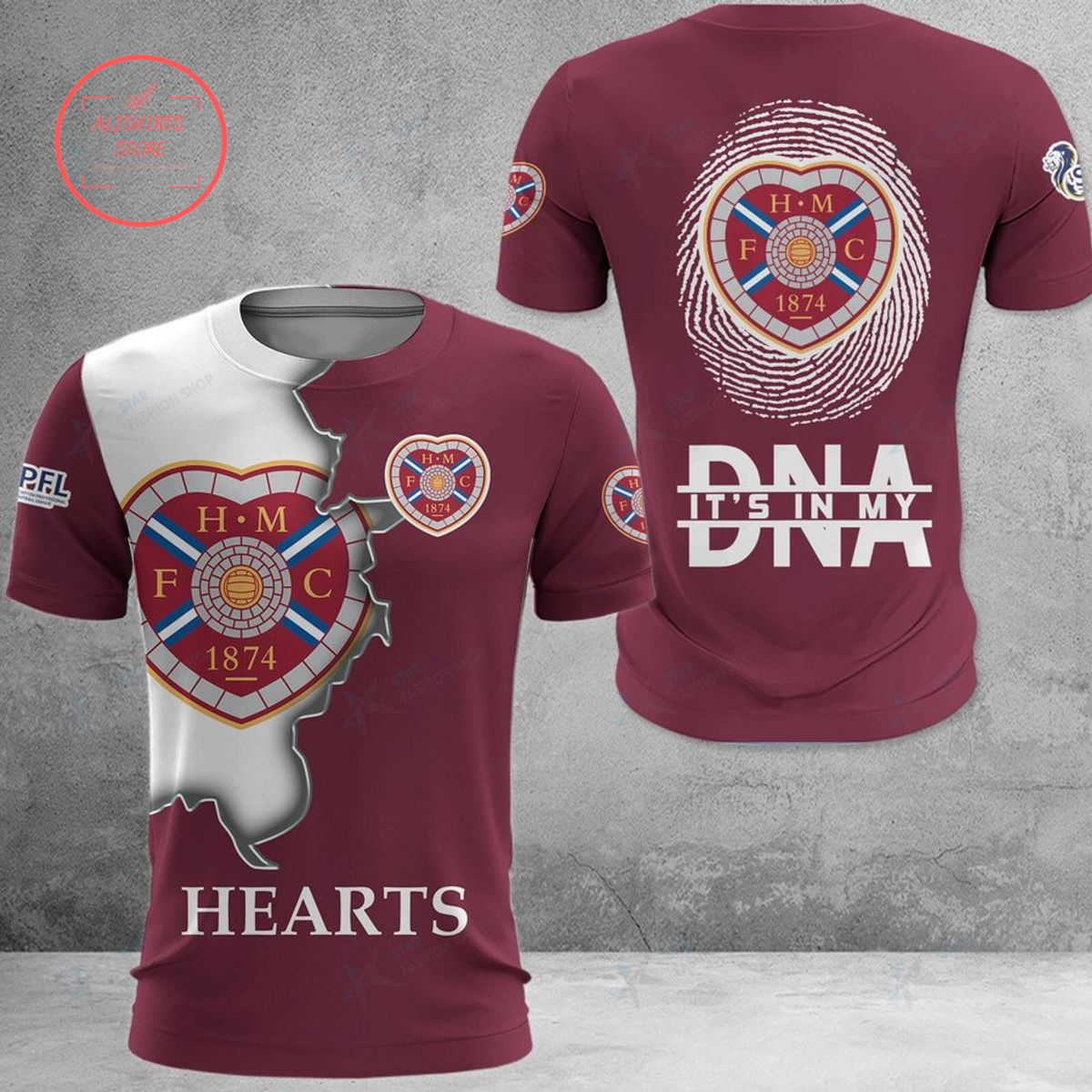 Heart of Midlothian FC Hearts DNA Polo Shirt