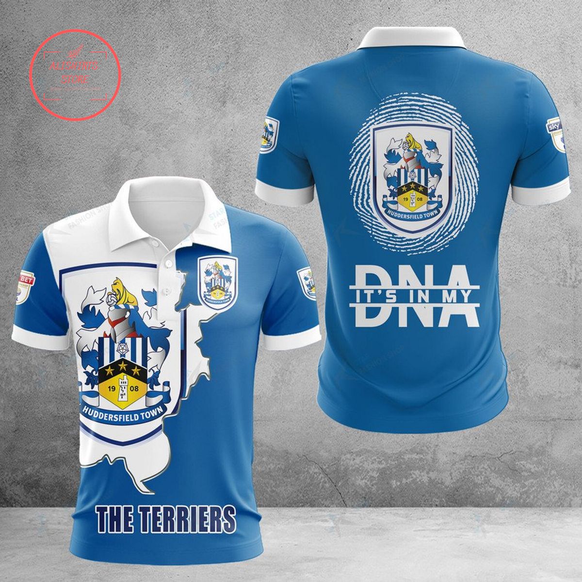 Huddersfield Town AFC The Terriers DNA Polo Shirt