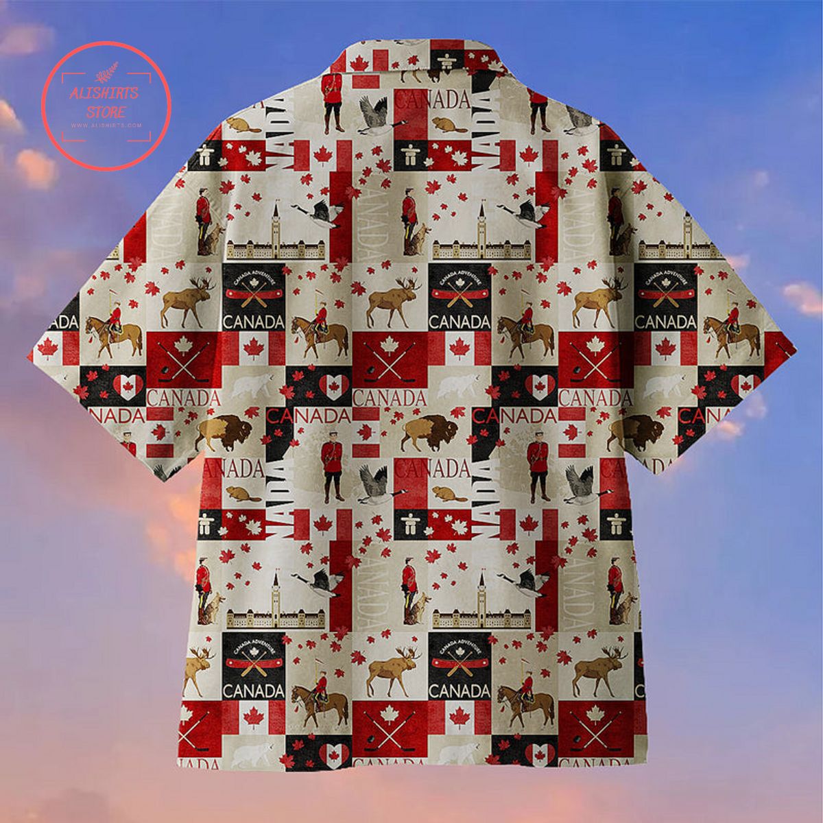 I love my country Canada Day Hawaiian Shirt