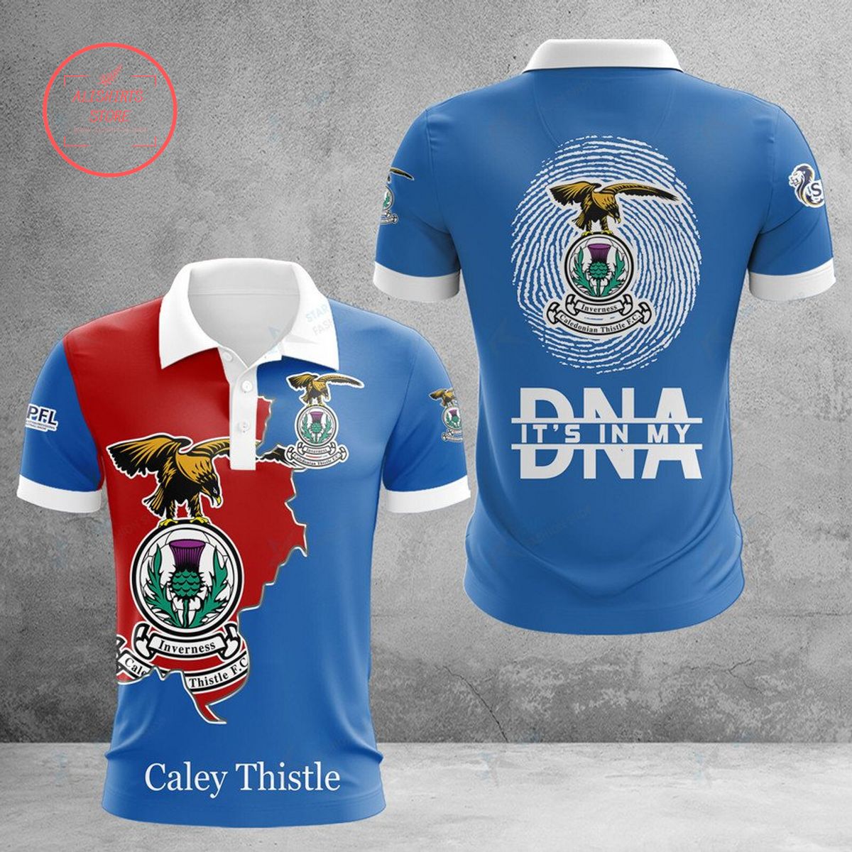 Inverness Caledonian Thistle FC Caley Thistle DNA Polo Shirt