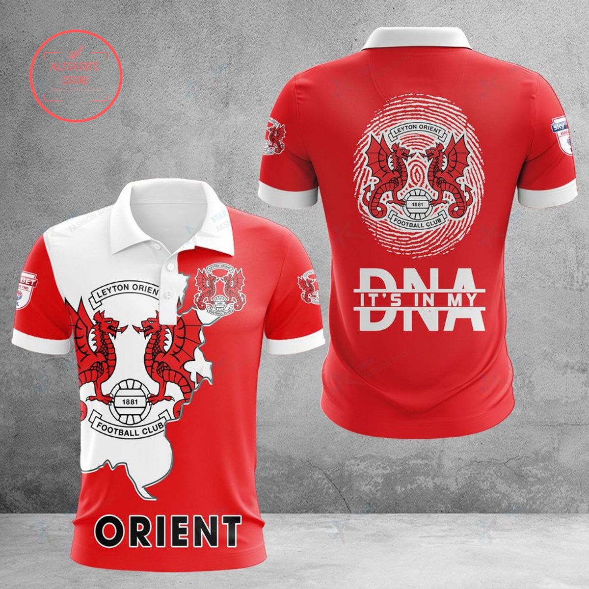 Leyton Orient DNA Polo Shirt