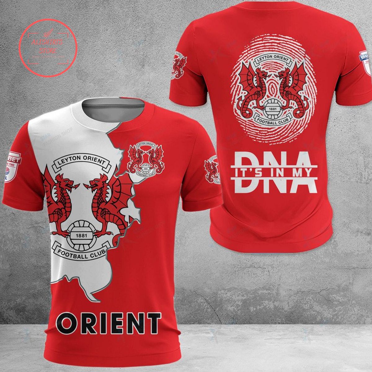 Leyton Orient DNA Polo Shirt