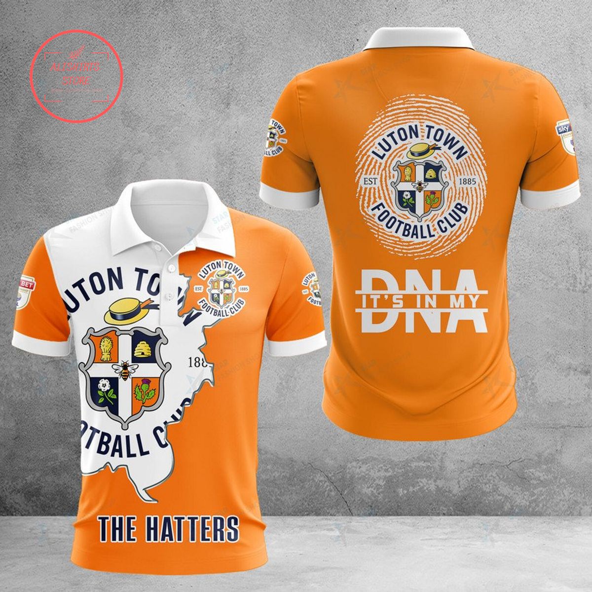 Luton Town FC The Hatters DNA Polo Shirt