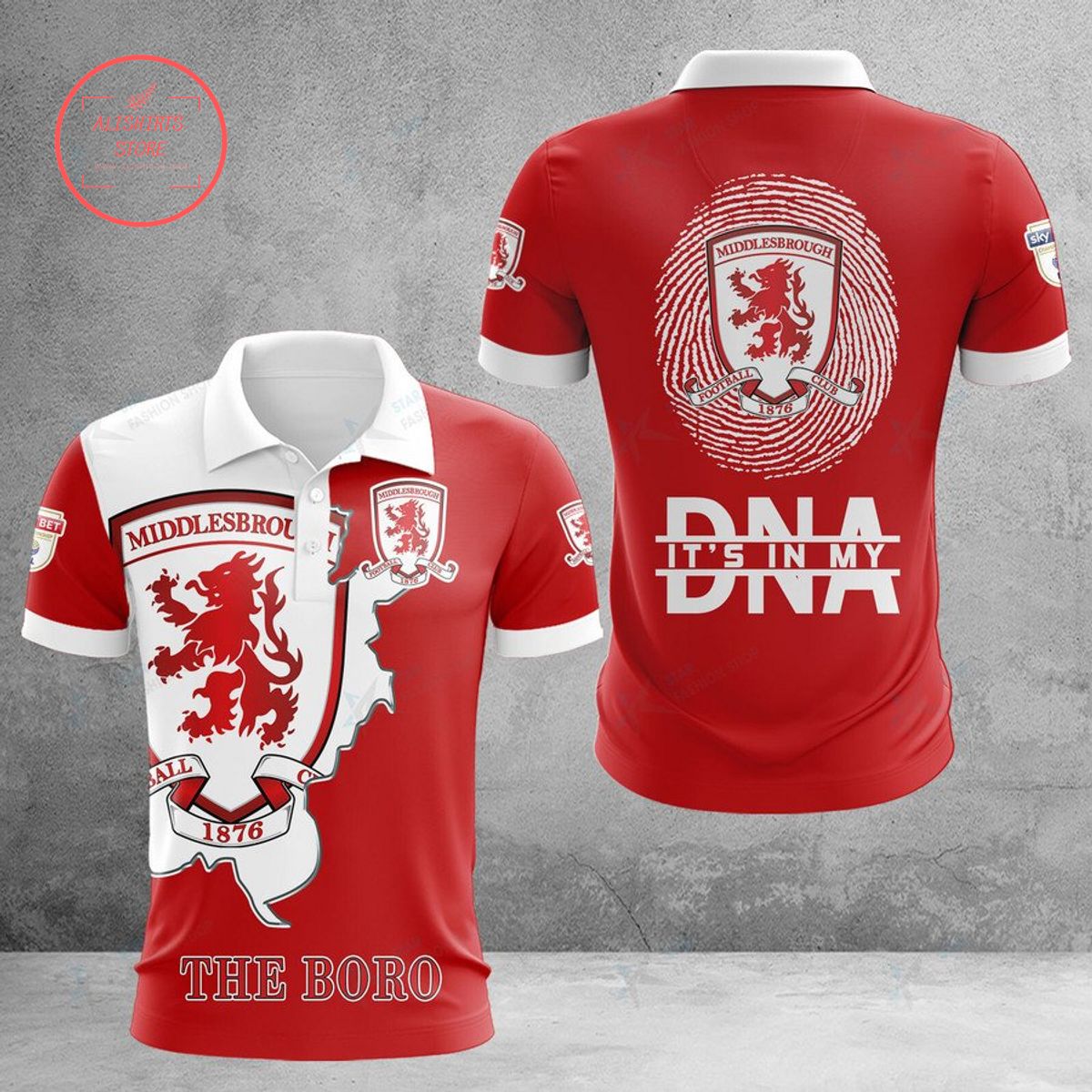 Middlesbrough FC The Boro DNA Polo Shirt