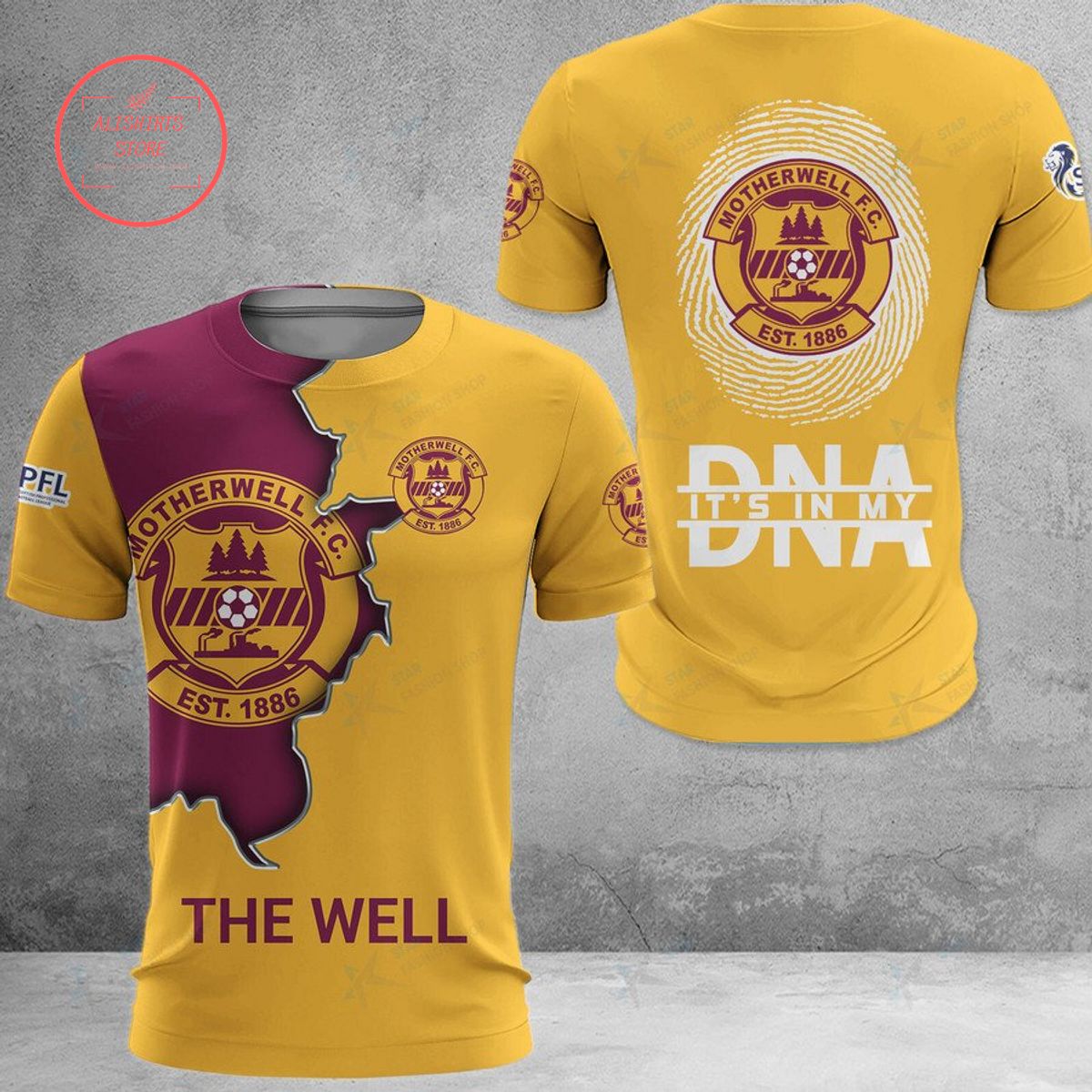 Motherwell The Well DNA Polo Shirt