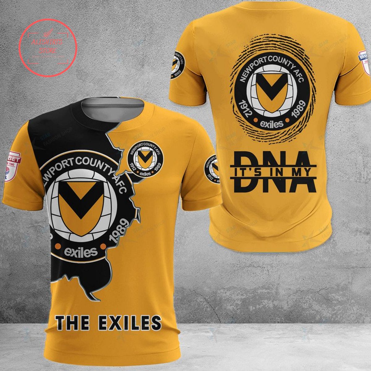 Newport County The Exiles DNA Polo Shirt