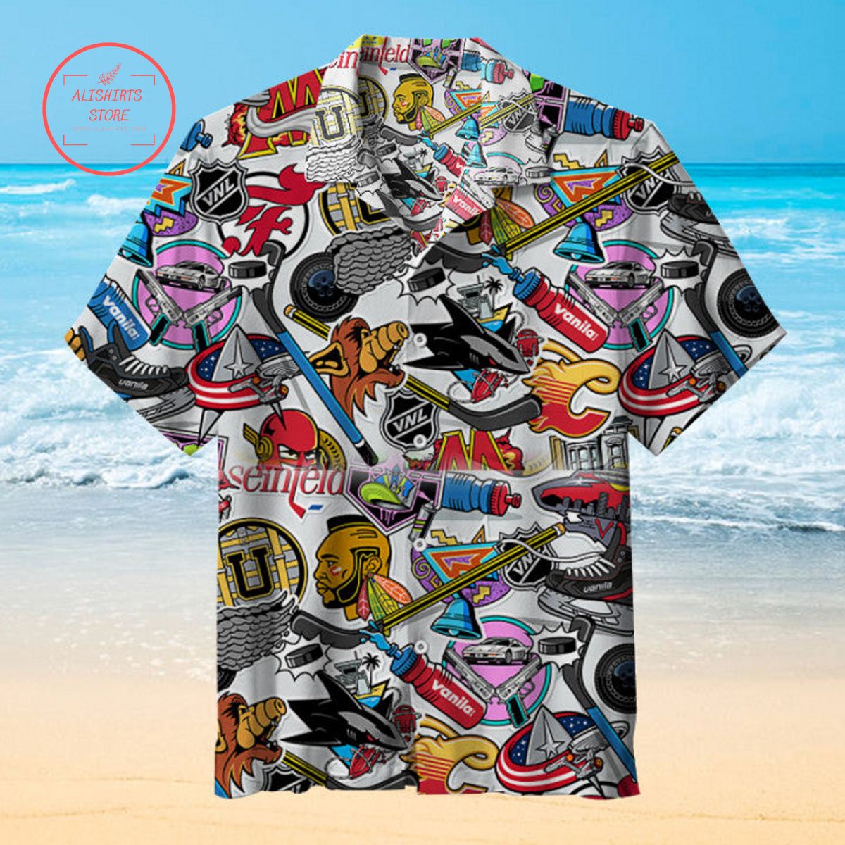 NHL Teams x 80s TV Shows Hawaiian Shirt