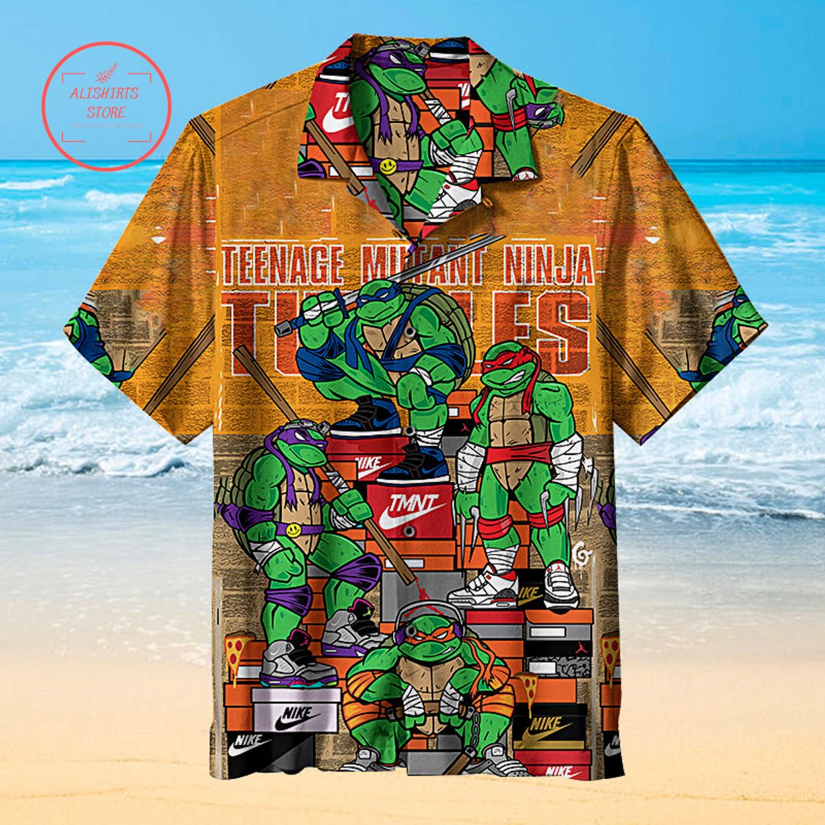 Ninja Turtles Sneaker Hawaiian Shirt
