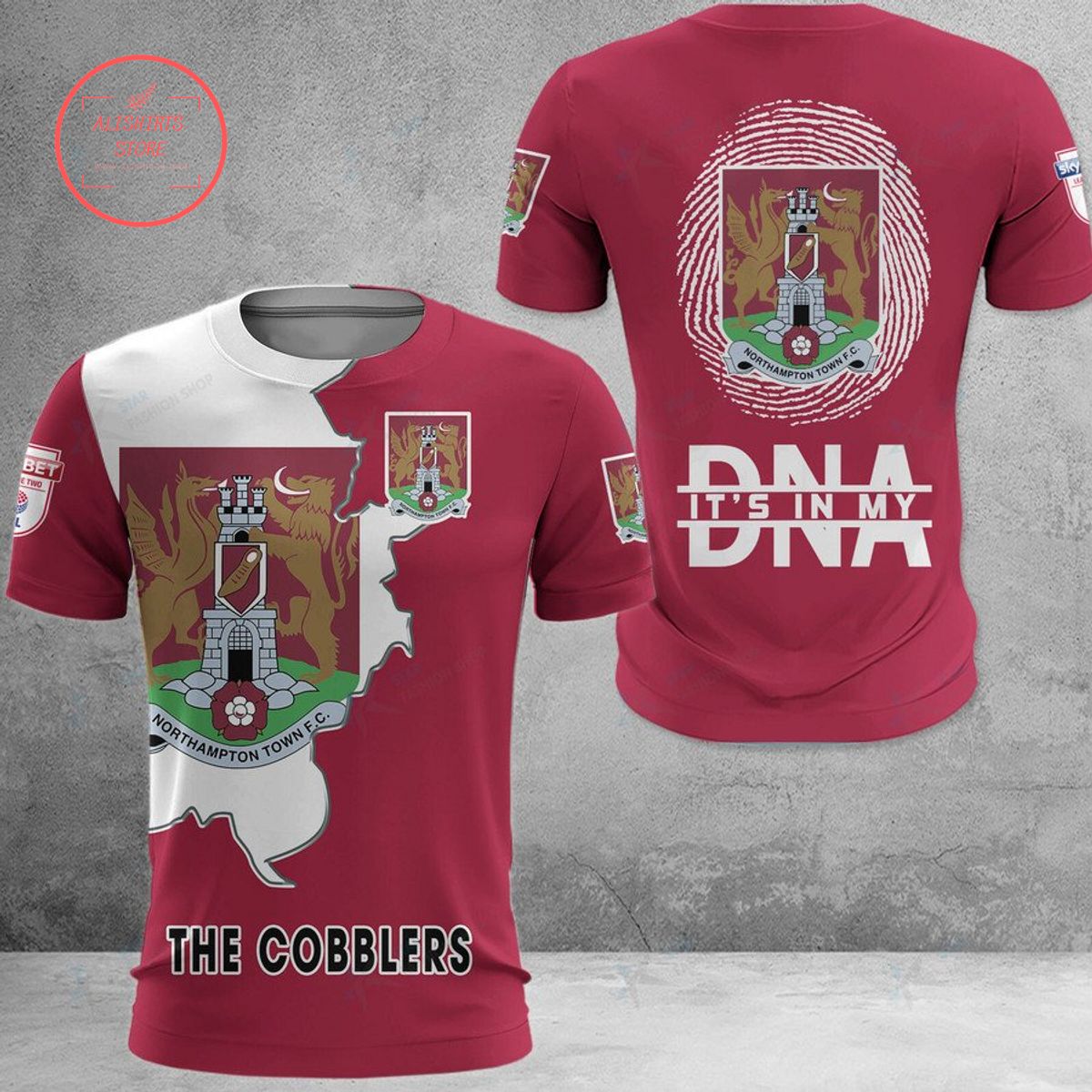 Northampton Town FC The Cobblers DNA Polo Shirt