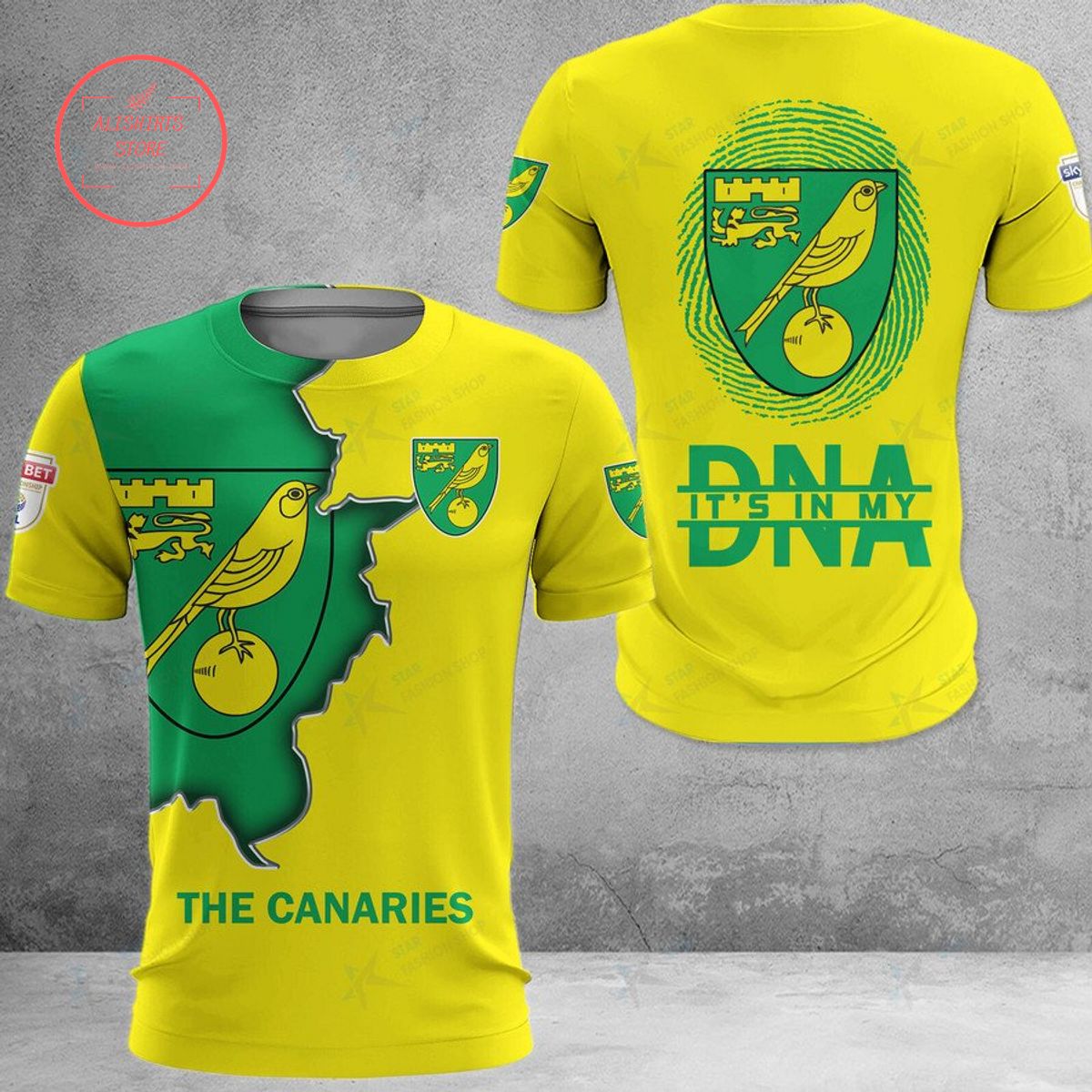 Norwich City The Canaries DNA Polo Shirt