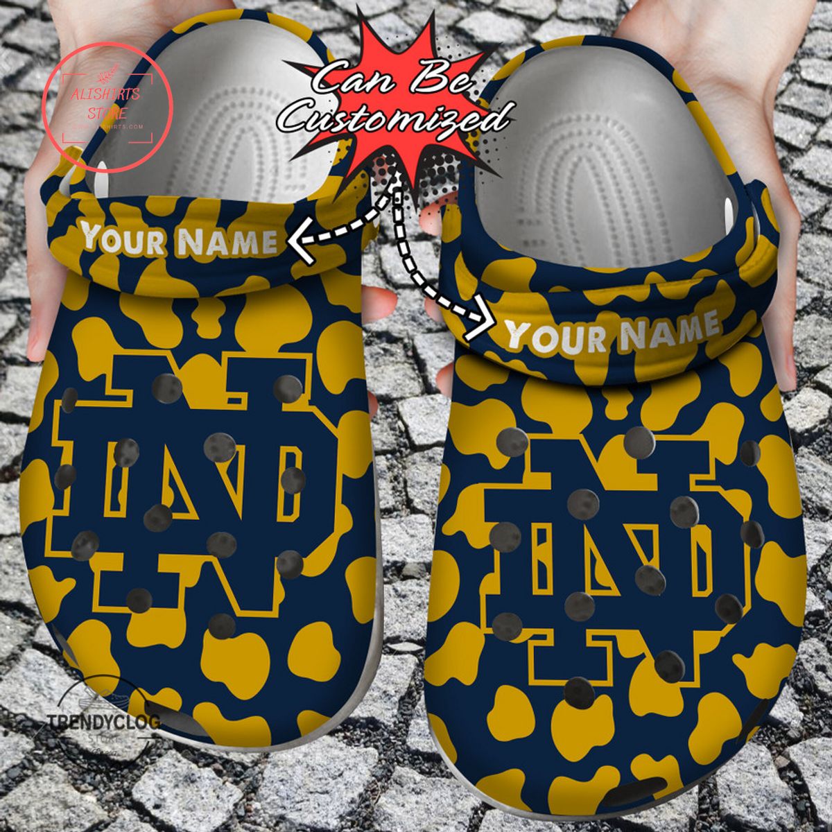 Notre Dame Fighting Irish Sport University Crocs Crocband ShoesNotre Dame Fighting Irish Sport University Crocs Crocband Shoes