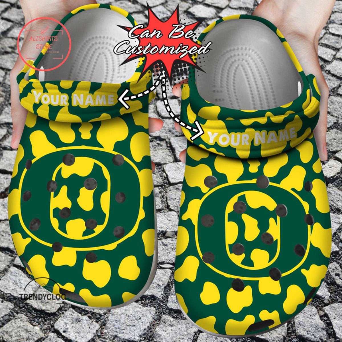 Oregon Ducks Sport University Crocs Crocband Shoes