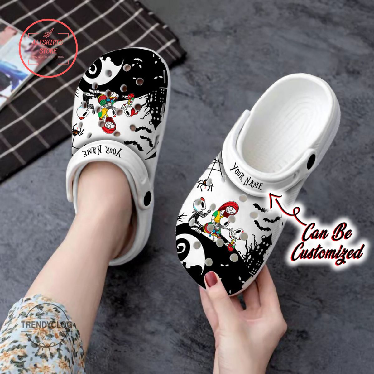 Personalized Halloween Nightmare of Mother Clog Shoes
