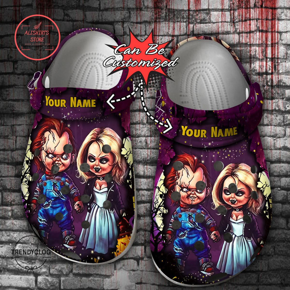 Personalized Horror Movie Characters Clog Shoes