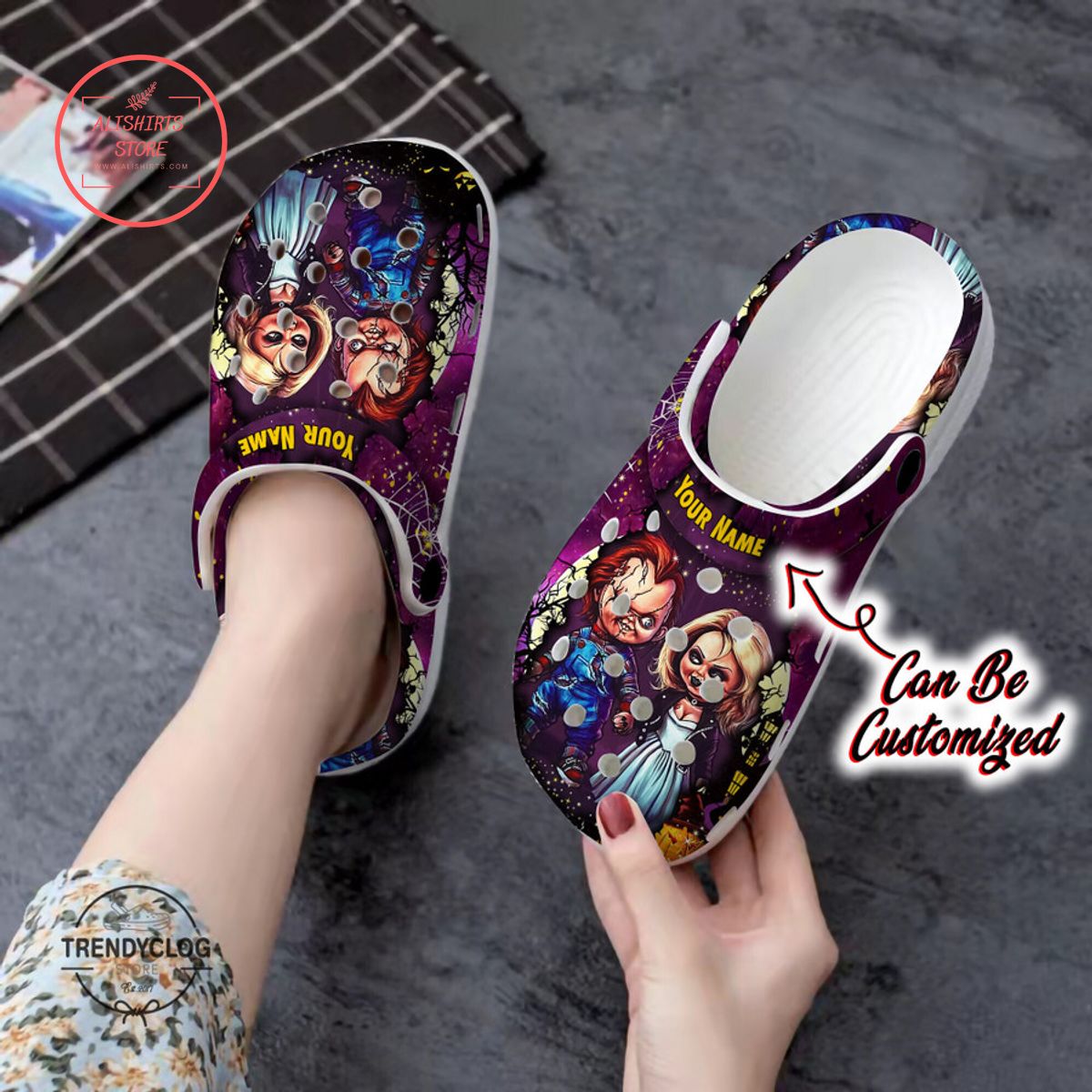 Personalized Horror Movie Characters Clog Shoes