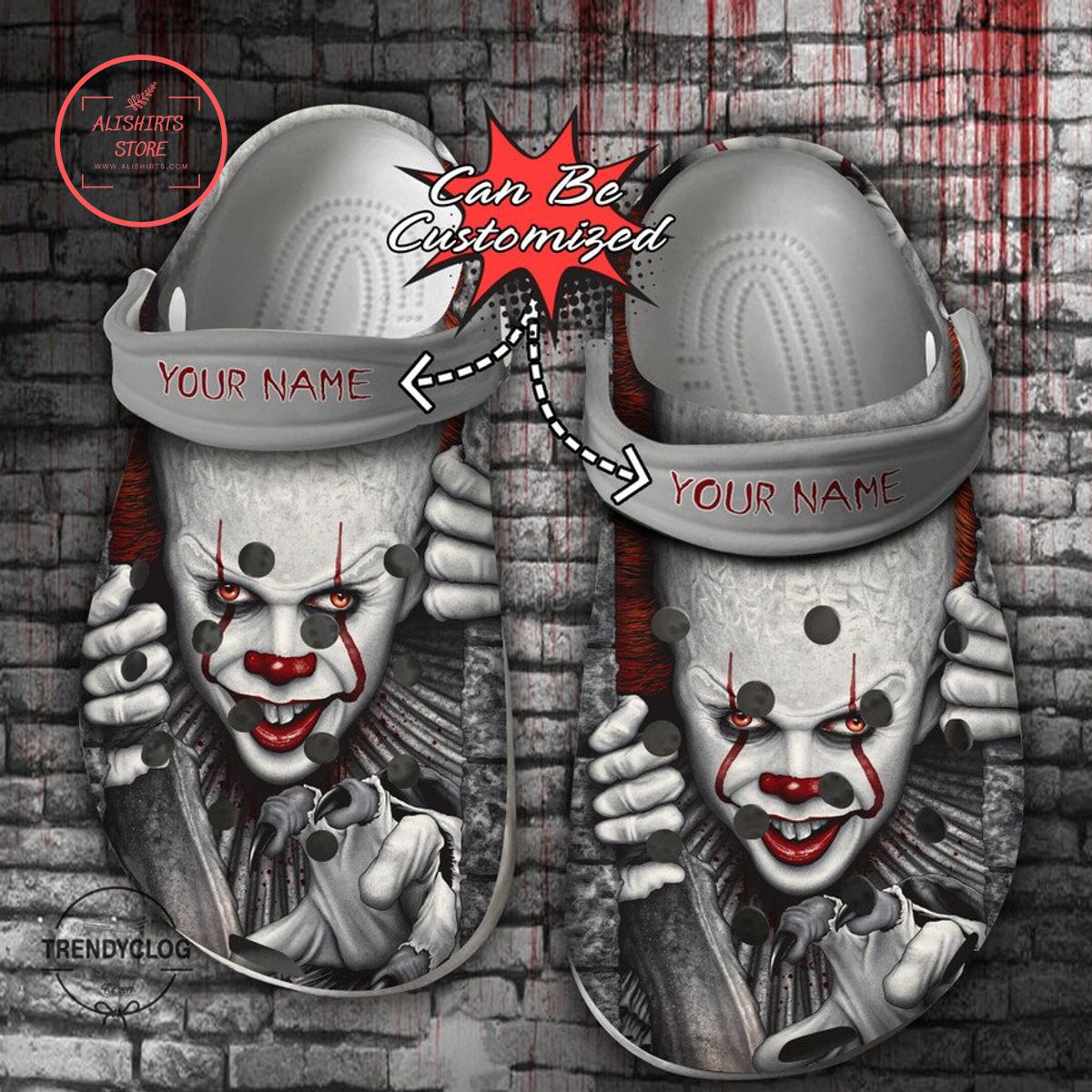 Personalized IT Pennywise The Clown Clog Shoes