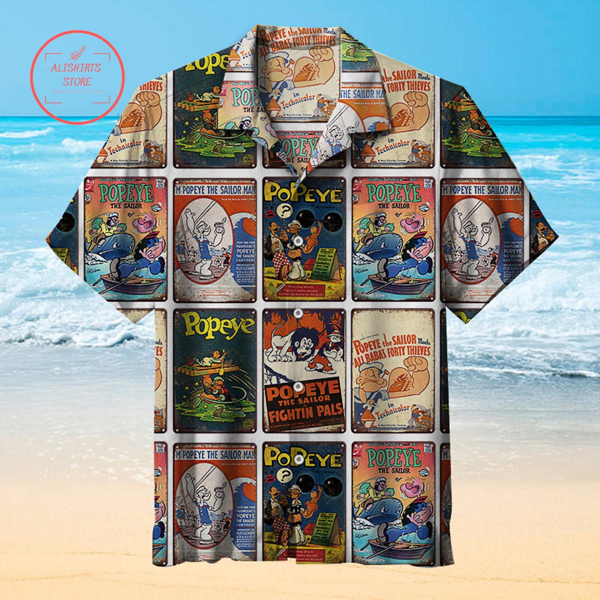 Popeye Comics Hawaiian Shirt