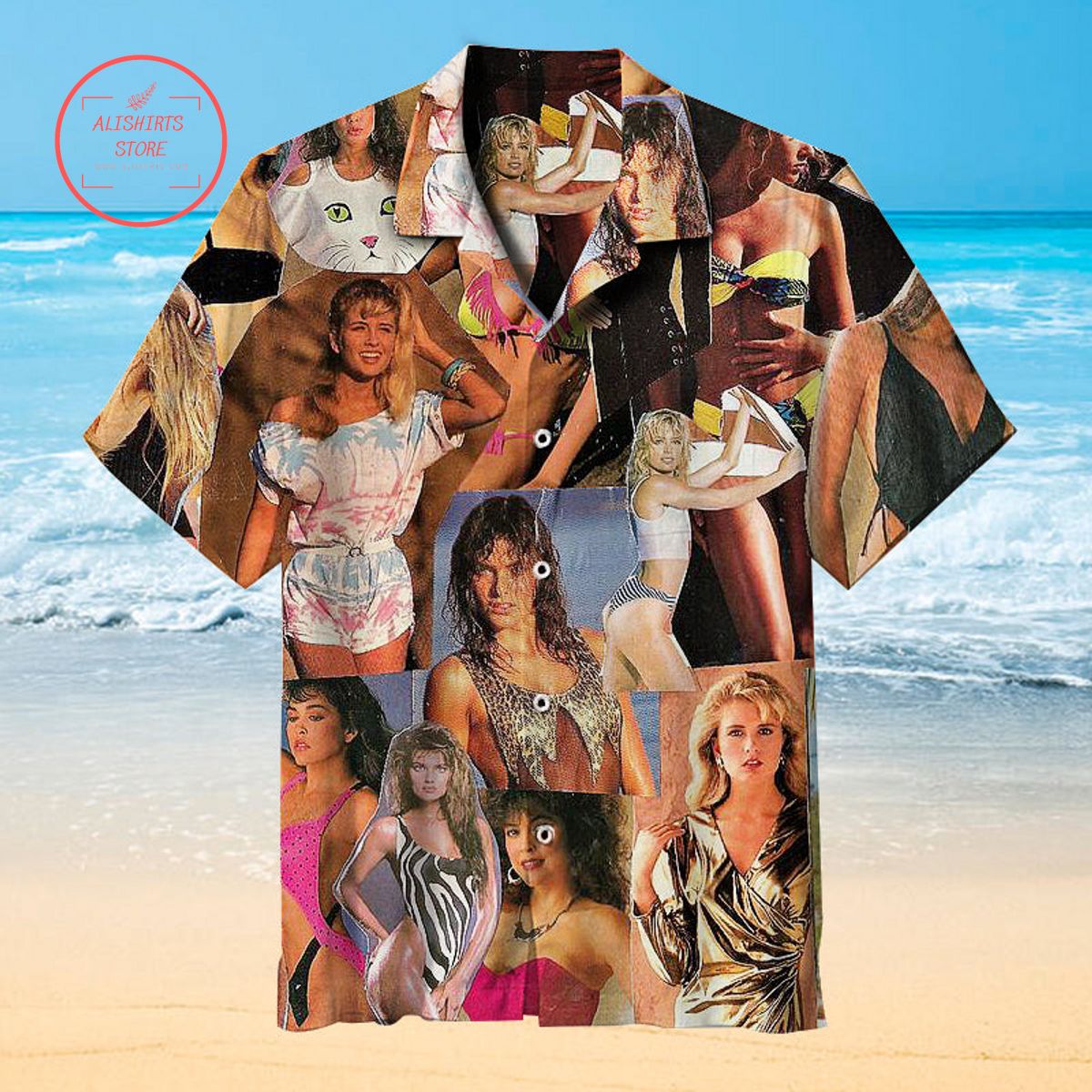 Pretty Girls Collage Hawaiian Shirt