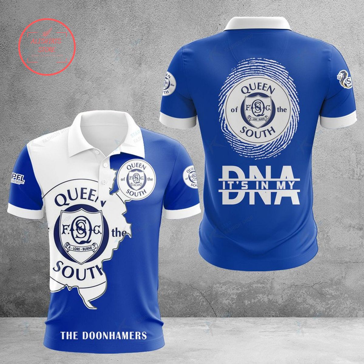 Queen of the South FC The Doonhamers DNA Polo Shirt