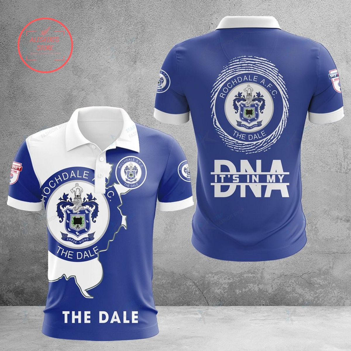 Rochdale AFC The Dale DNA Polo Shirt