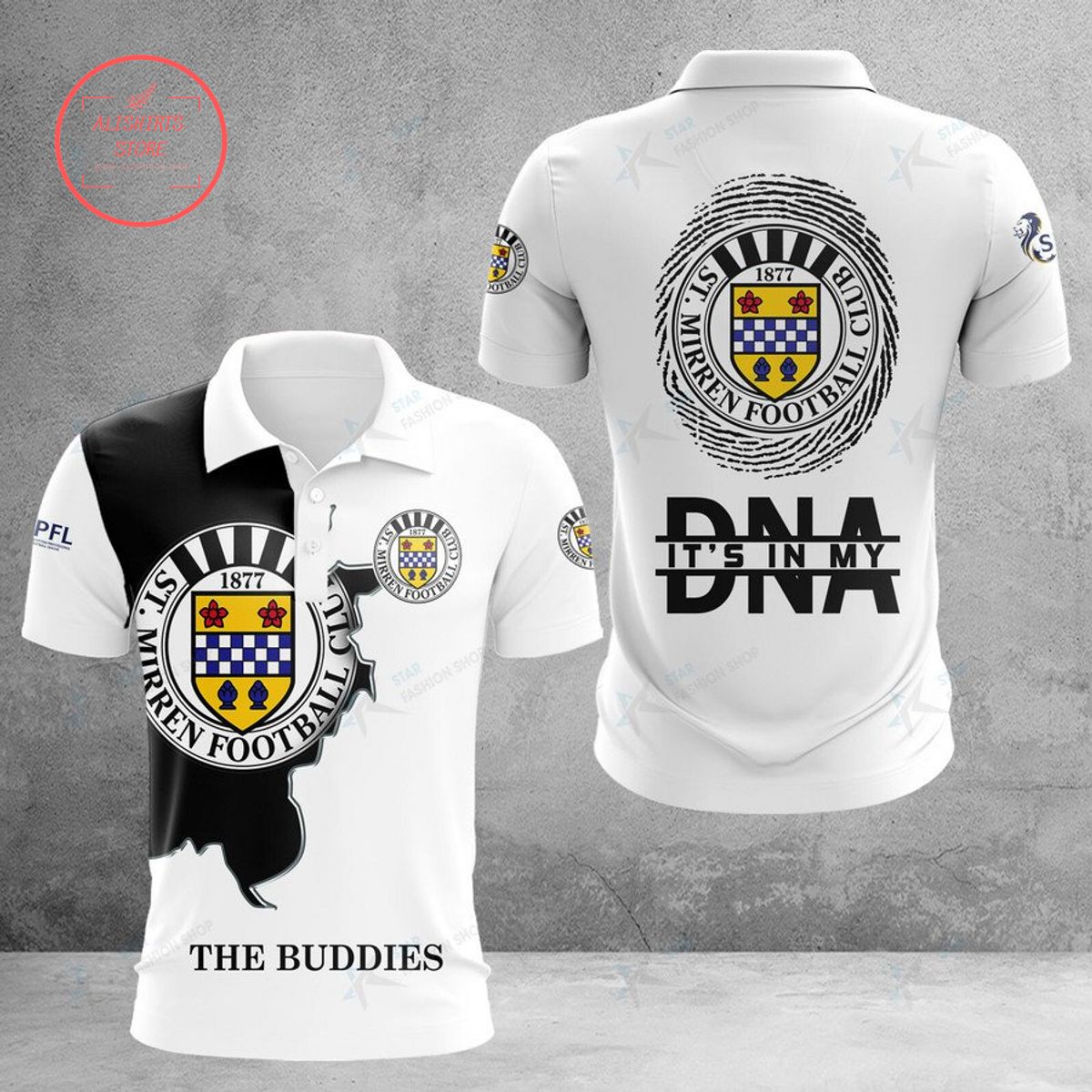 St Mirren FC The Buddies DNA Polo Shirt