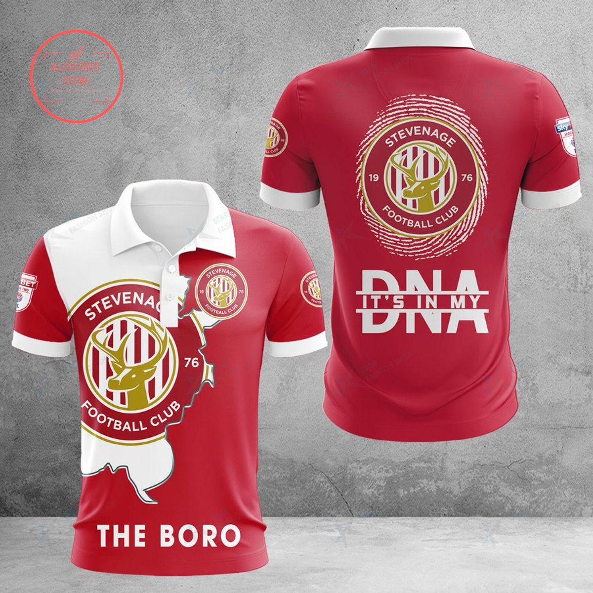 Stevenage Football Club The Boro DNA Polo Shirt