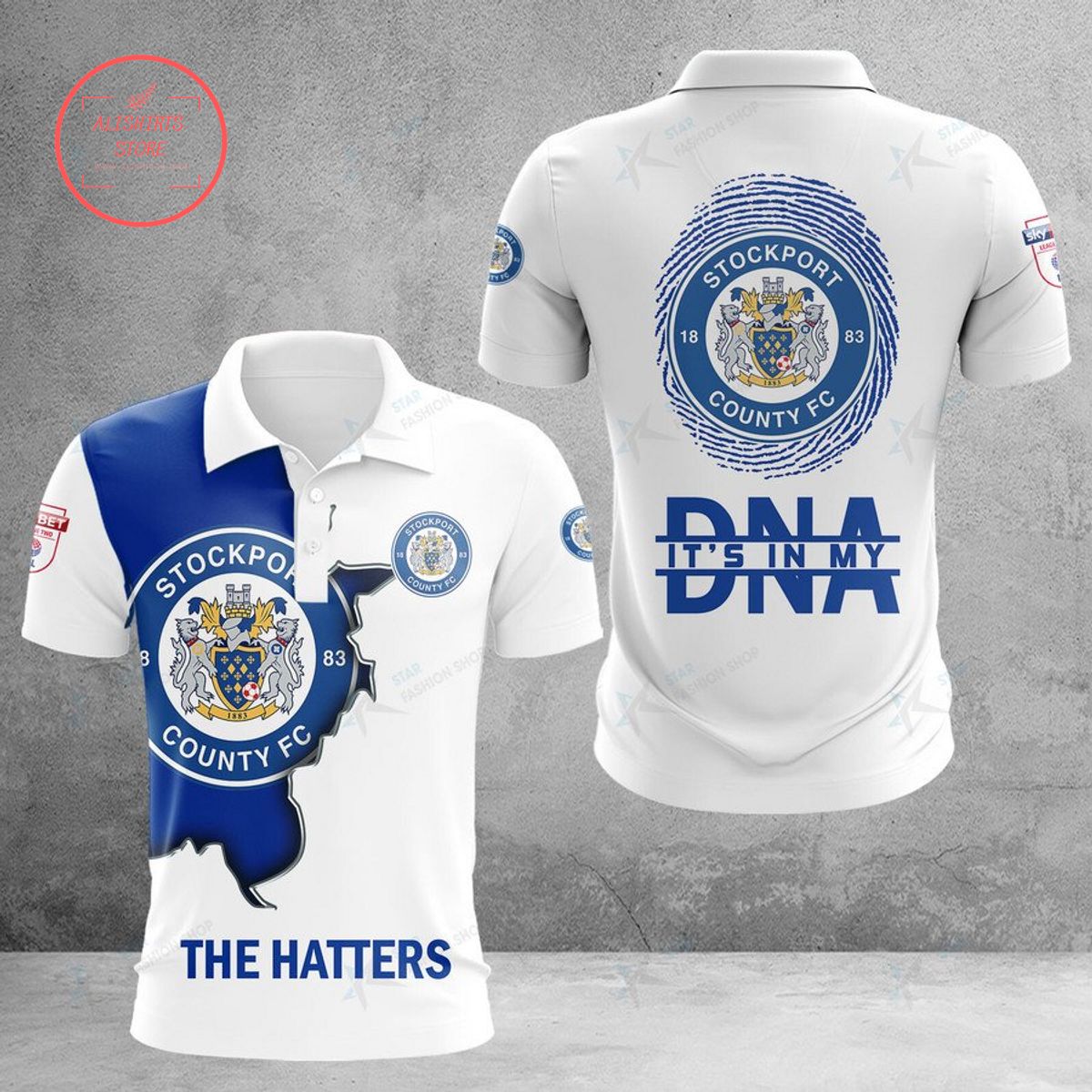 Stockport County FC The Hatters DNA Polo Shirt