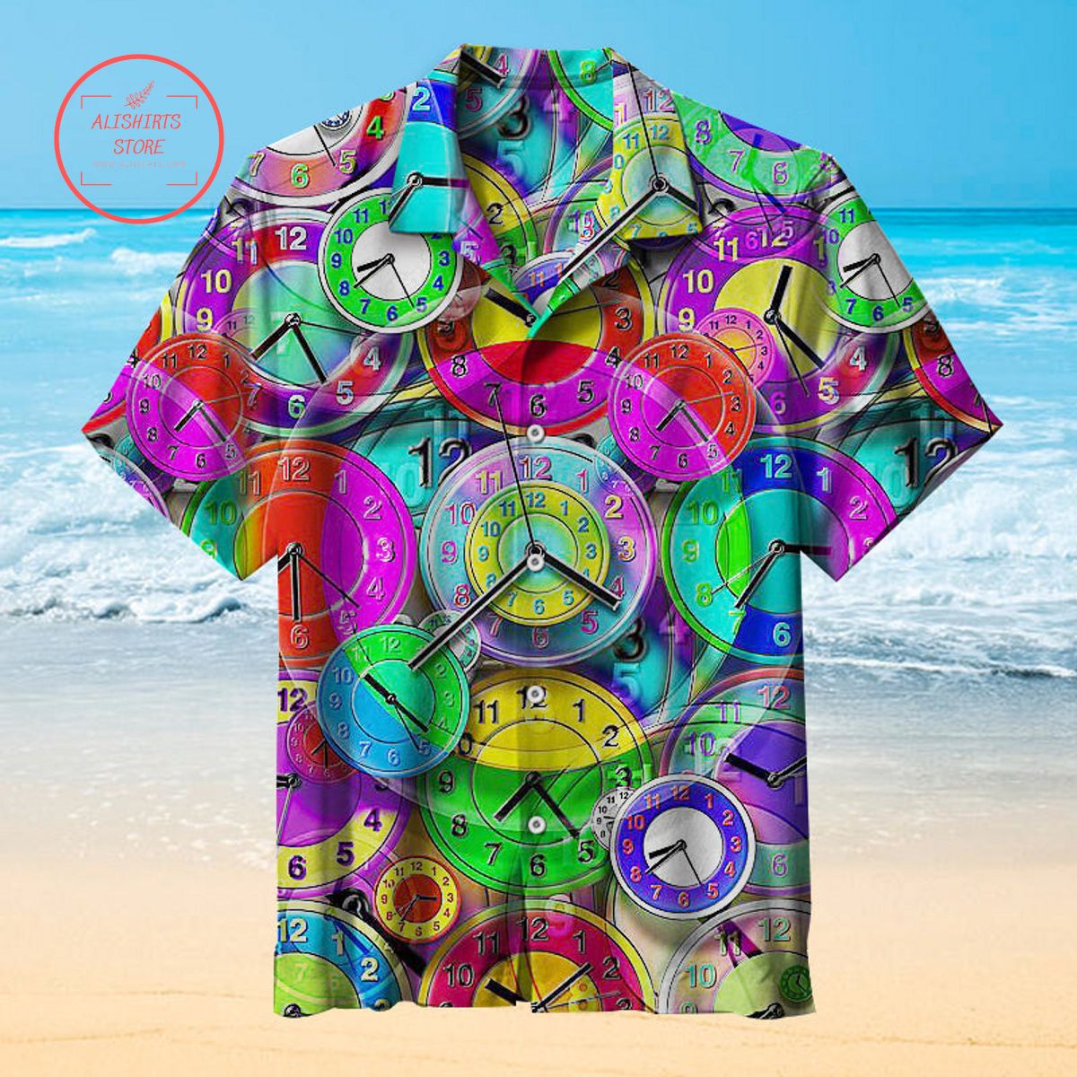 The Art of Clock and Hypnosis Hawaiian Shirt