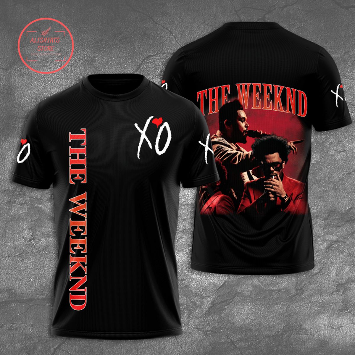 The Weeknd XO All Over Printed Shirt 3d