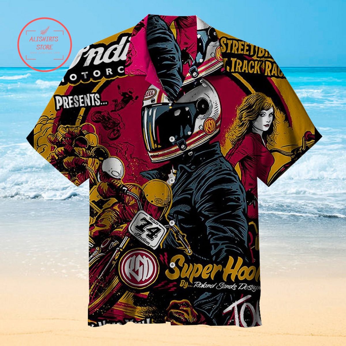 Touring Motorcycle Hawaiian Shirt