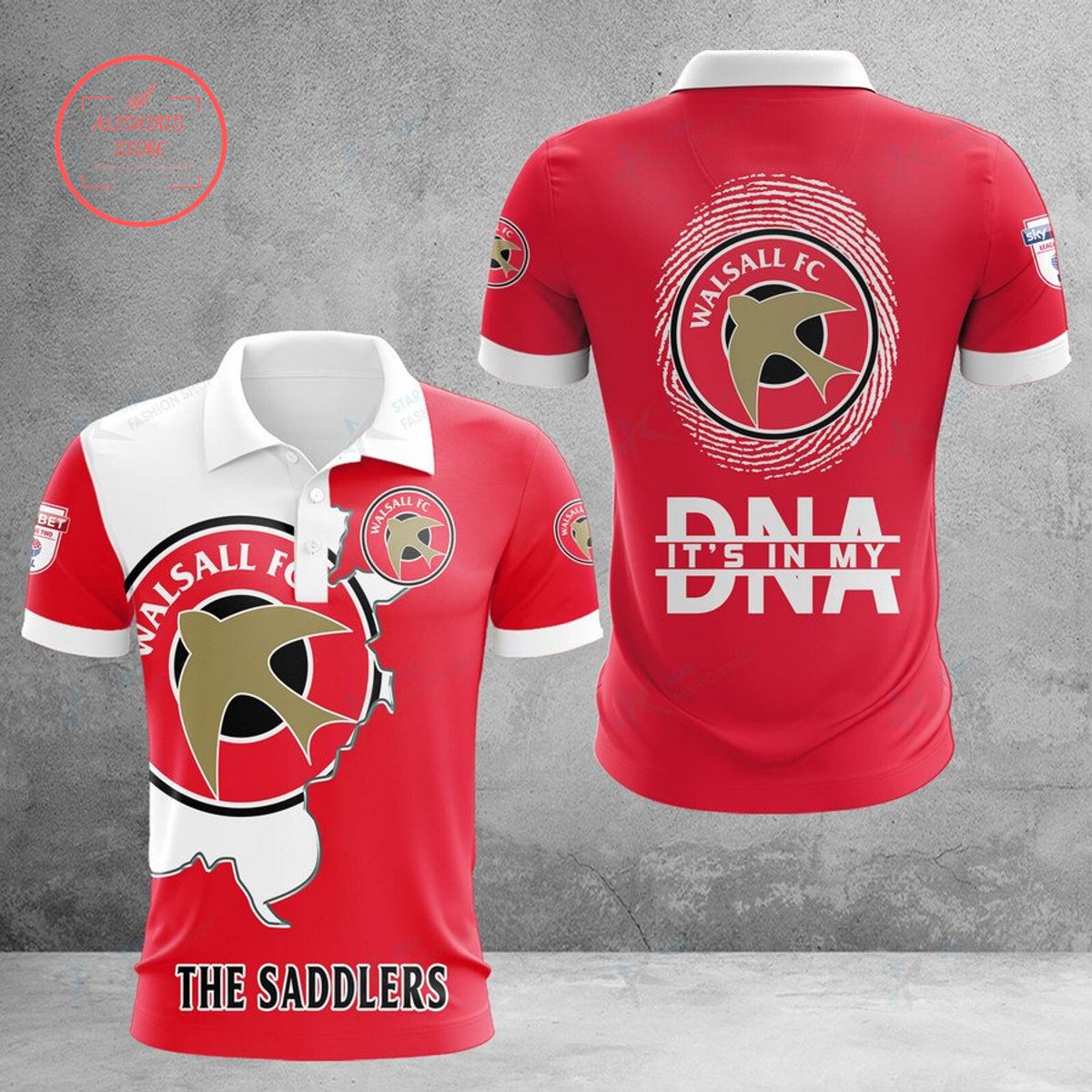 Walsall FC The Saddlers DNA Polo Shirt