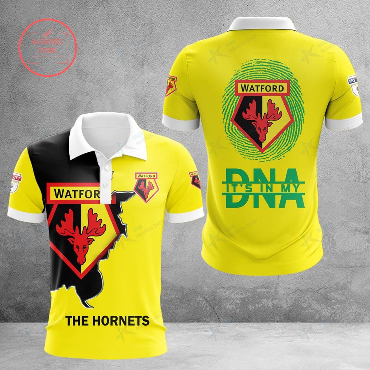 Watford The Hornets DNA Polo Shirt