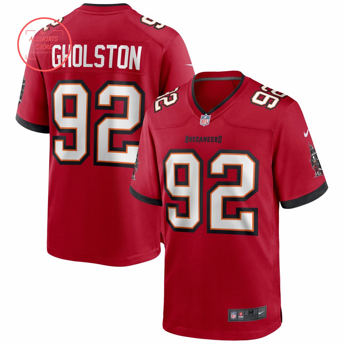 William Gholston Tampa Bay Buccaneers Nike Game Red Jersey