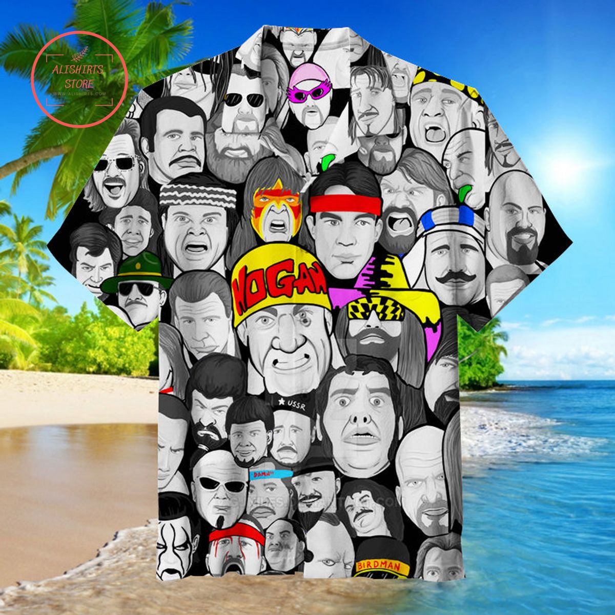 WWE Wrestling Character Hawaiian Shirt