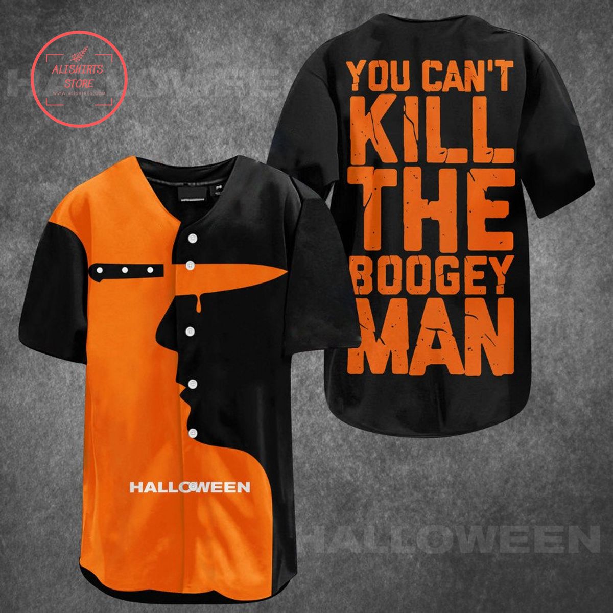 You Can't Kill Boogey Man Halloween Baseball Jersey
