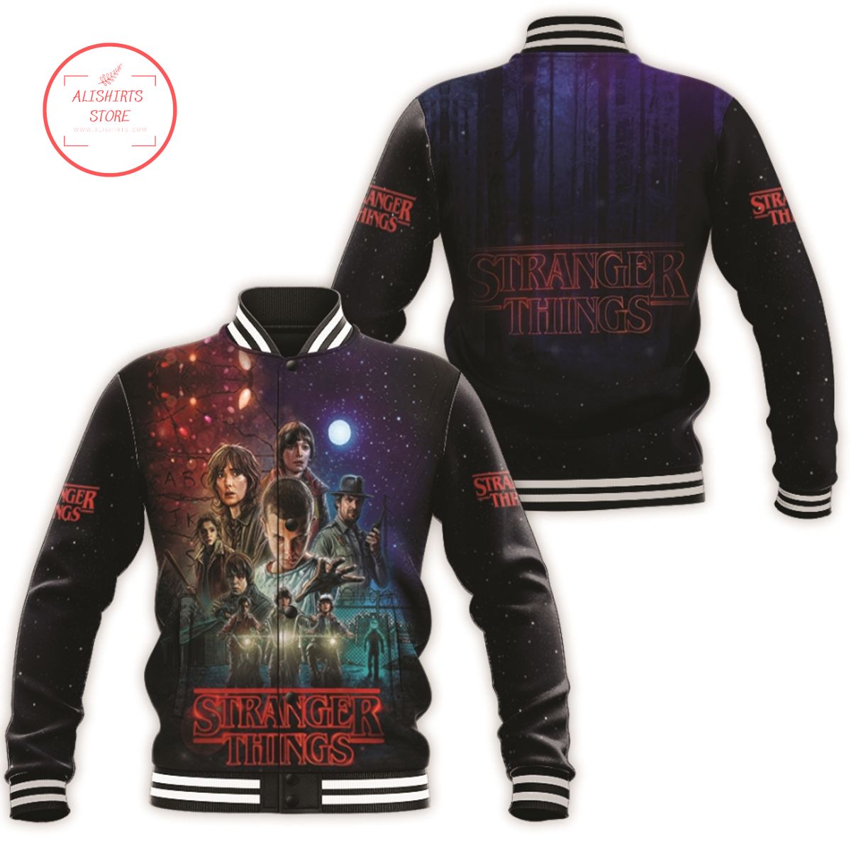 Stranger Things American Science Fictions Movie Stranger Things Movie varsity jacket