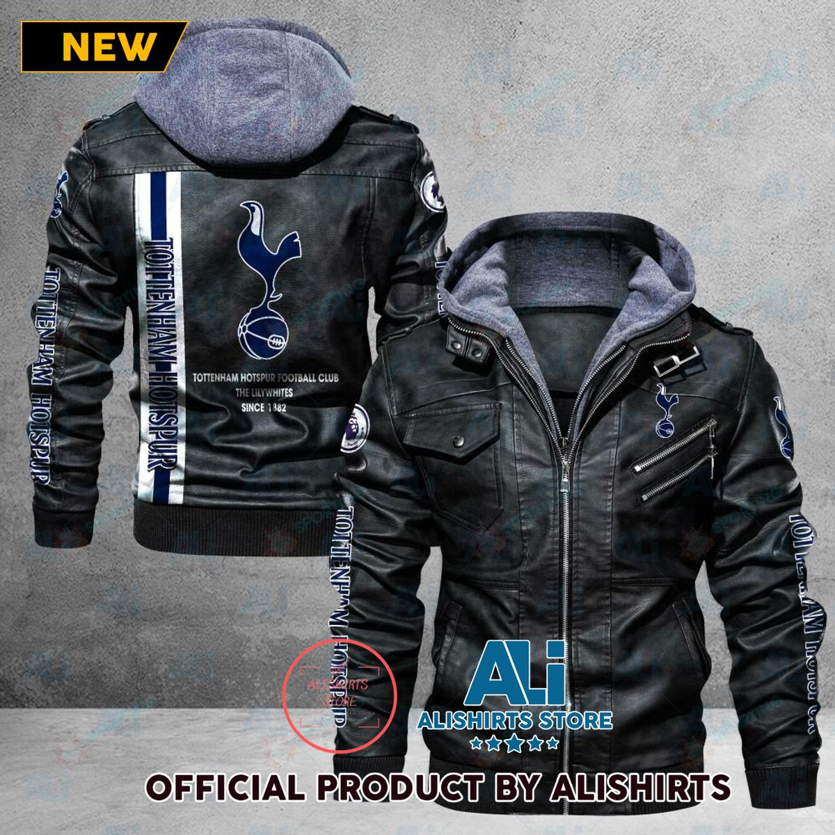 Tottenham Hotspur FC EPL Leather Jacket For Fan Club