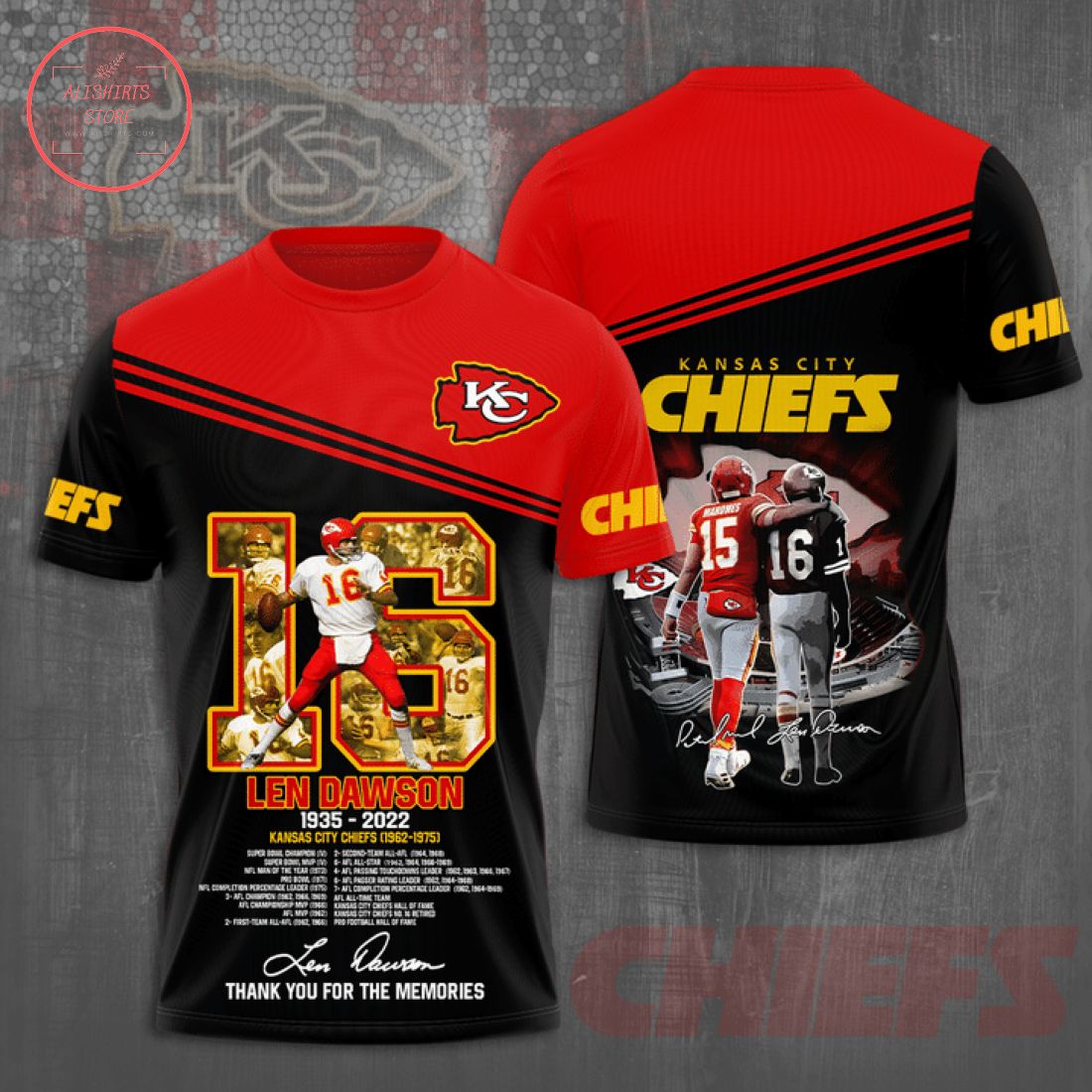 Kansas City Chiefs Len Dawson 1935-2022 Shirt