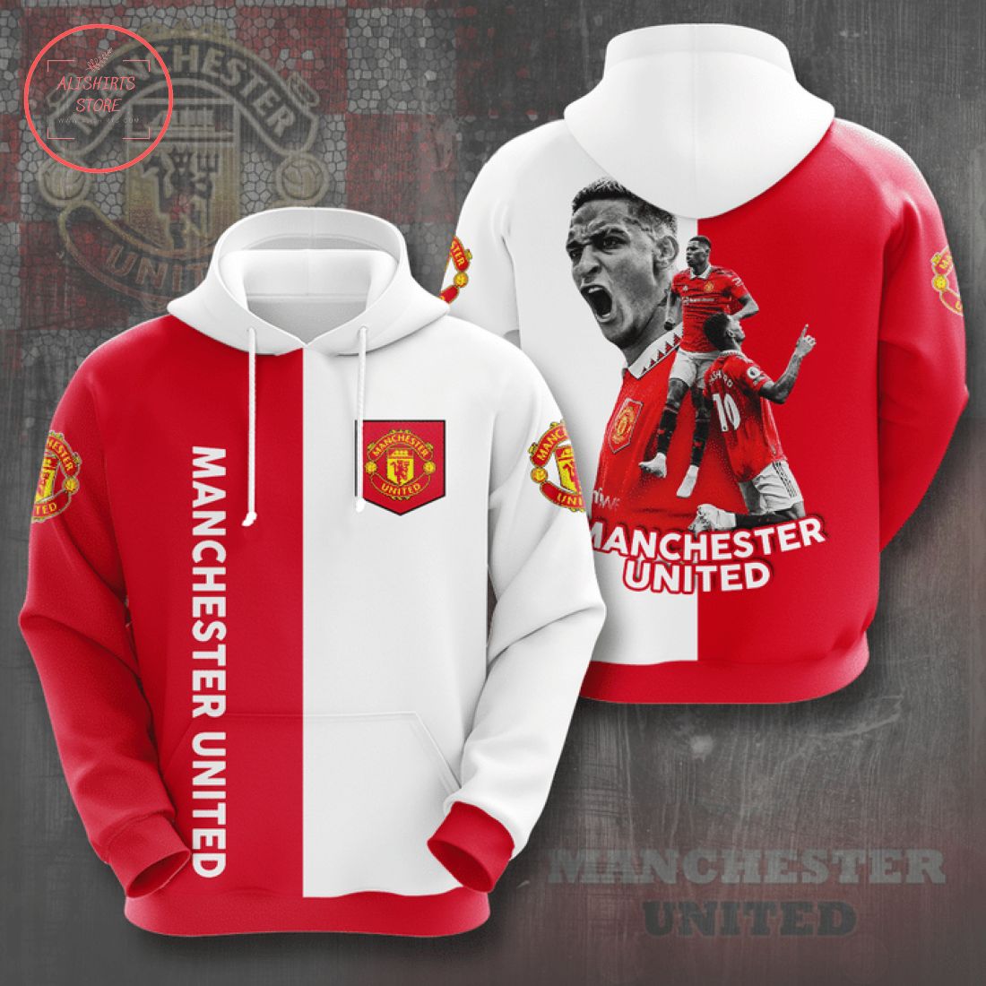 Manchester United Antony 3d Shirt and Hoodie