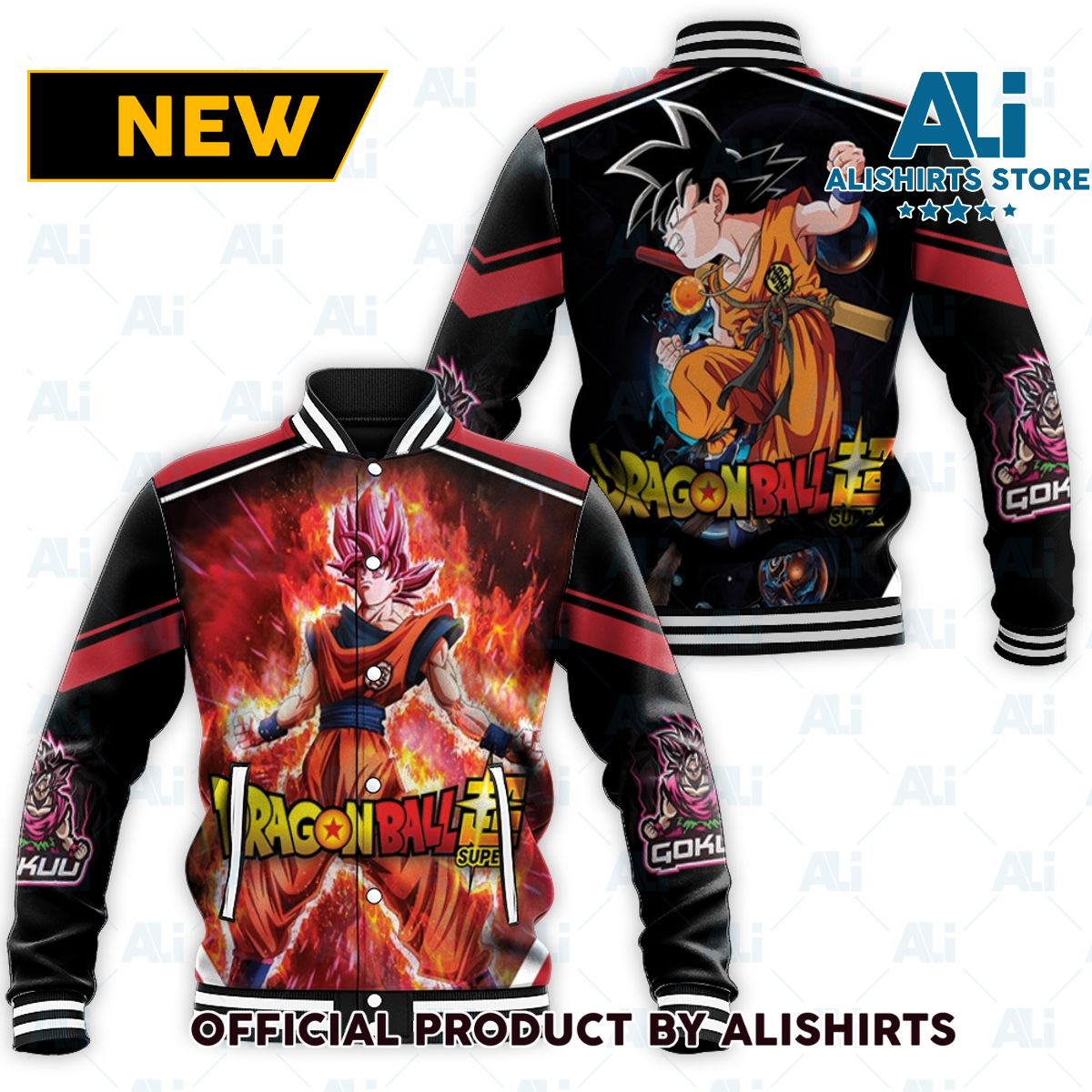 Goku Super Saiyan Dragon Balls Super varsity jacket