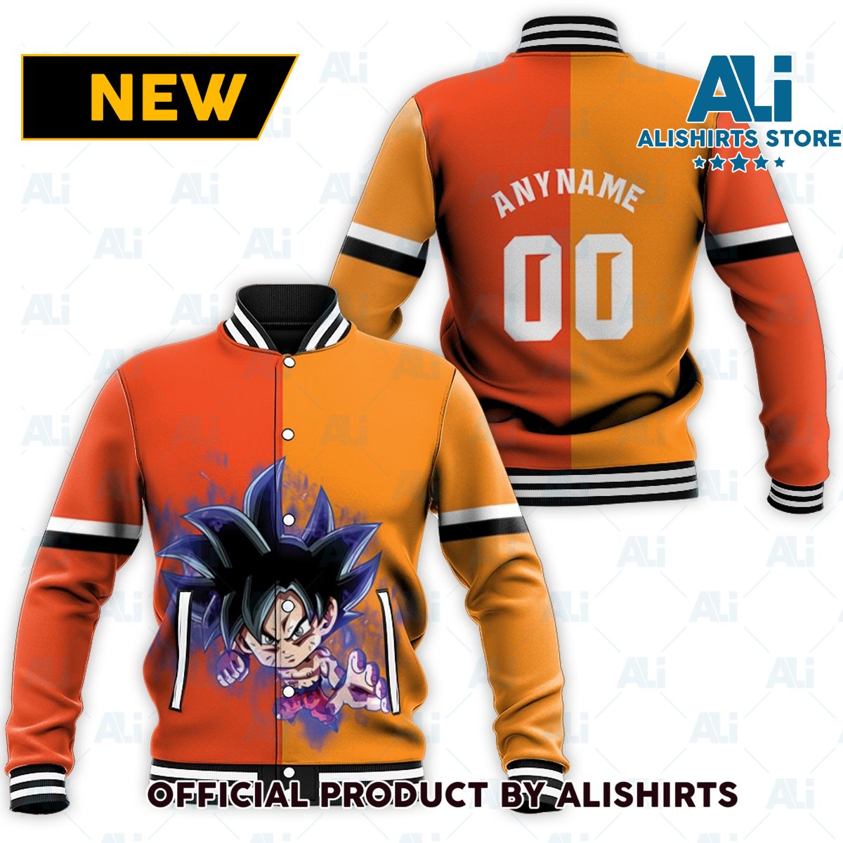 Dragon Balls Z Goku Kid Ultra Instinct Custom varsity jacket