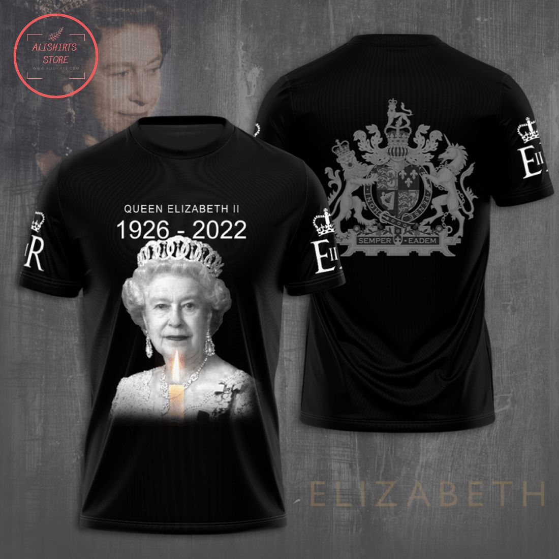 RIP Queen Elizabeth II 1926-2022 Shirts 3d